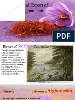 Production and Export of in Afghanistan Saffron