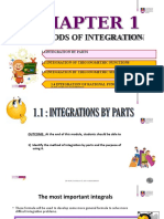 Chapter 1 1.1 Integration by Part