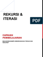 Pertemuan 8 Iterasi Rekursif