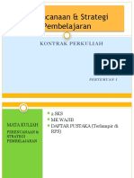 Perencanaan & Strategi Pembelajaran