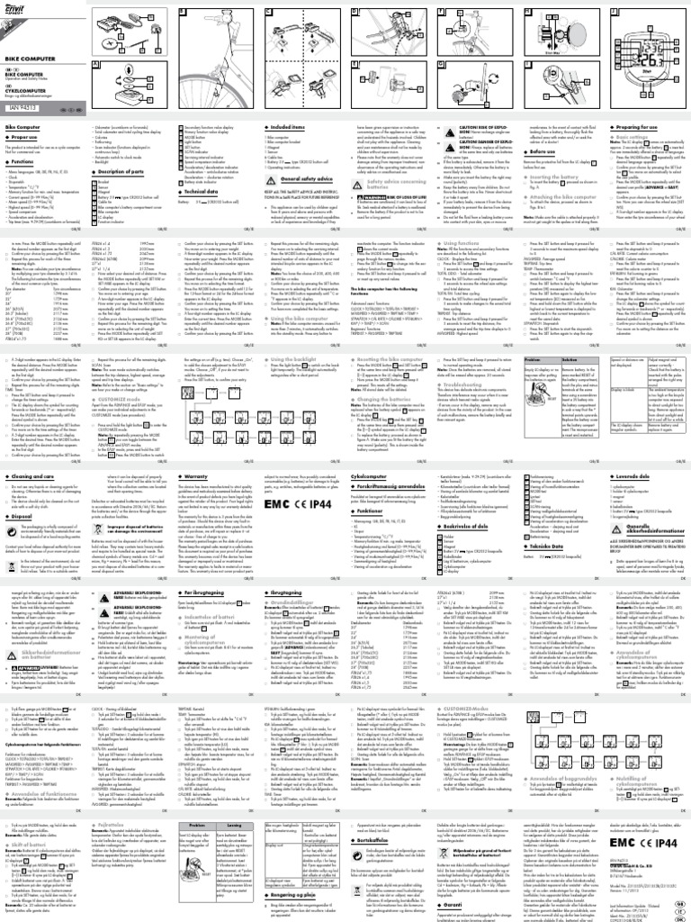 Bike computer basic settings descargar gratis pdf rechargeable