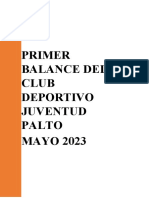 Primer Balance Del Club Deportivo Juventud Palto