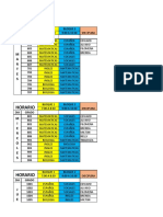 Horarios Especial Por Grados Semana Del 6 Al 9 de Septiembre