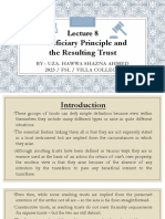 Beneficiary Principle and The Resulting Trust