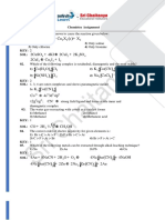 Chemistry Assignment - (JEE Mains