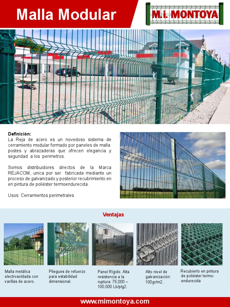 Catalogo Malla Modular MI Montoya y CIA. | PDF | Ciencias fisicas ...