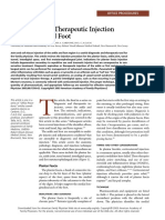 Diagnostic and Therapeutic Injection of The Ankle and Foot 1