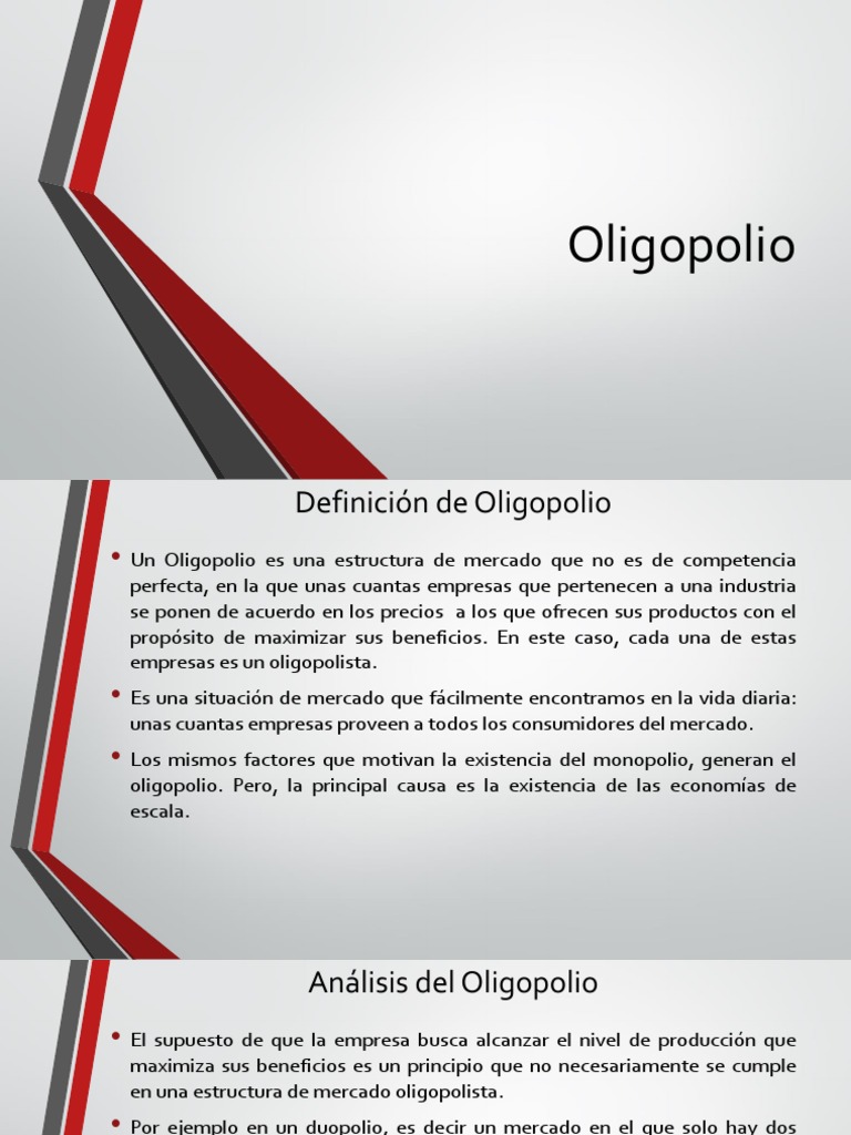 Oligopolio | PDF | Oligopolio | Monopolio