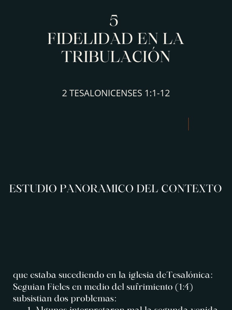 Fidelidad en la Tribulación | PDF | Jesús | Dios