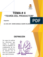 TEMA NRO. 4 TEORÍA DEL PRODUCTOR