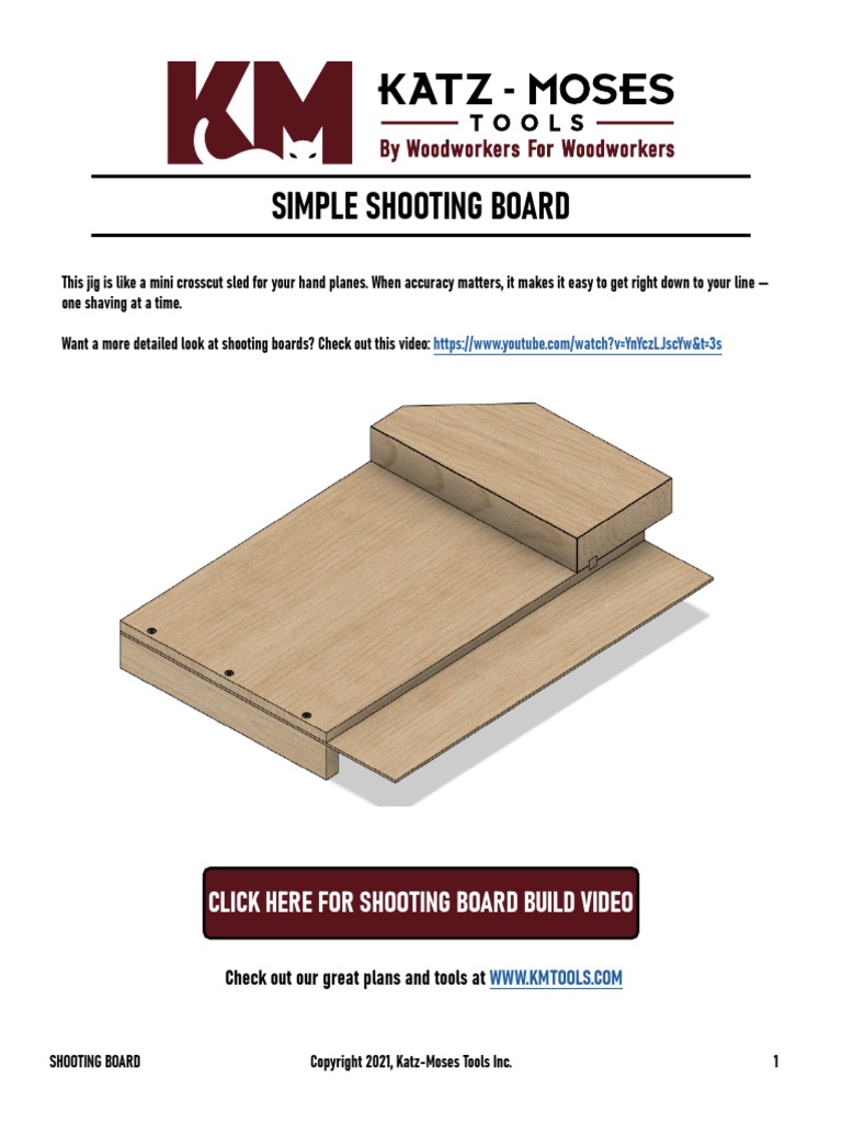 Shooting Board Plans PDF Plywood Industrial Processes