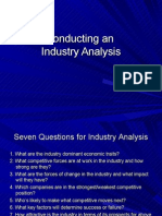 Conducting an Industry Analysis