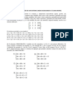 D31 - Determinar A Solução de Um Sistema Linear Associando-O À Uma Matriz.