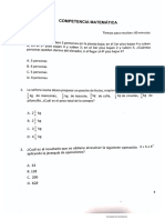 Evaluación de Matemáticas