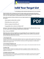 How To Build Your Target List