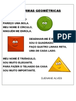 Cartaz Poema Formas Geometricas