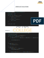 ArrayList Solutions 