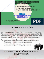 Tema 3 Tramites Previos para La Constitucion