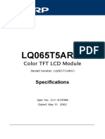 Sharp Lq065t5ar01 Lcdpanel Datasheet