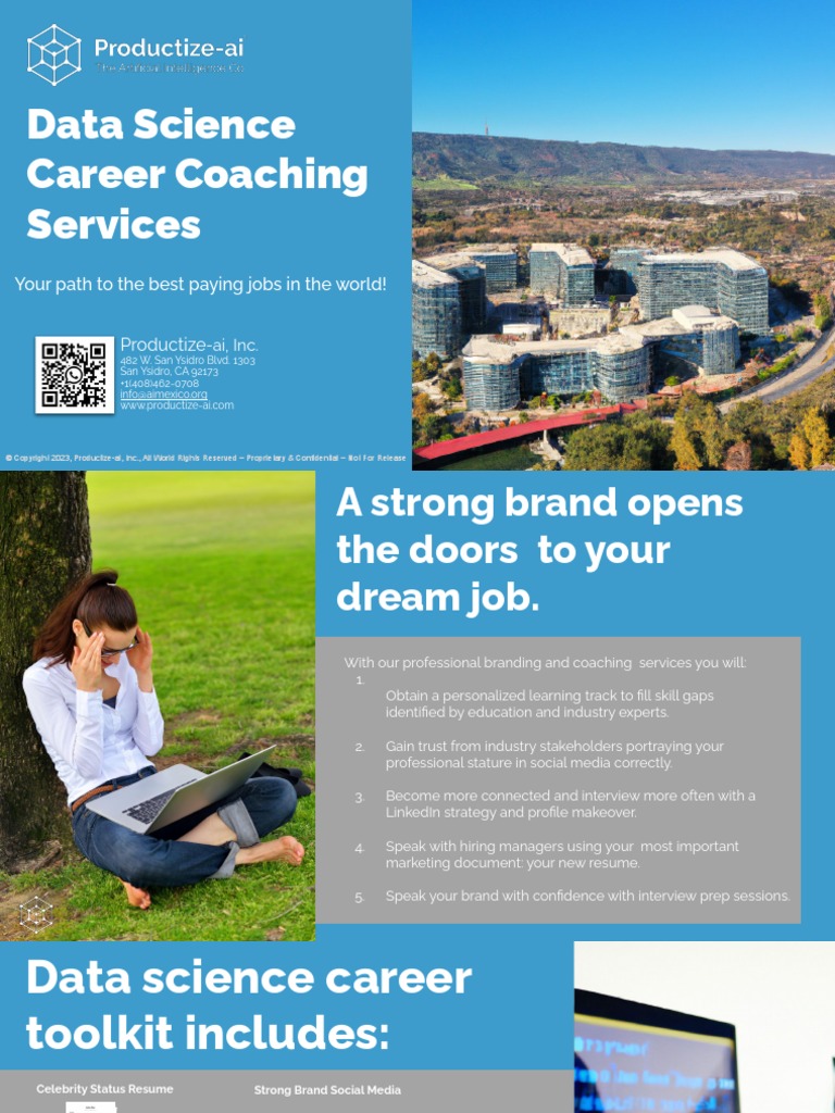 ProductizeAi Data Science Career Coaching Services v1.0 PDF Business