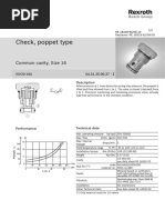 Check, Poppet Type: Common Cavity, Size 16