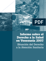 2007 Informe Sobre Derecho a La Salud 2007 Situacion Del Derecho a La Atencion Sanitaria CONVITE