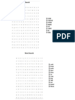 Irregular Verbs Word Search