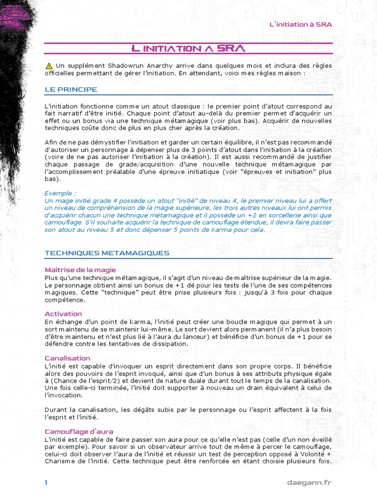 Shadowrun Anarchy Initiation Pdf