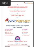 Download Summer internship project of Icicidirectcom on comparative analysis by jatin SN64693442 doc pdf