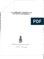 Preliminary Certificate Student Handbook