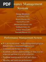 Performance Management System: Group Members