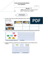 Actividad de Matemática