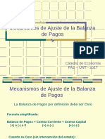 Ajustes Balanza de Pagos