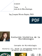 Clase 1 Historia de La Microbiología