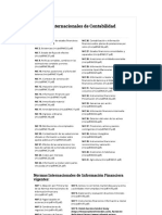 Normas Internacionales de Contabilidad Vigentes - NIC - Normas Internacionales de Contabilidad - Nuevo PGC