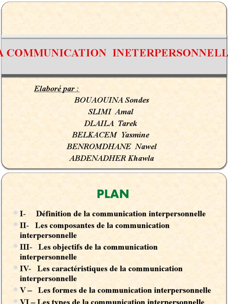 Developpement Personnel 2 PDF la communication Relations