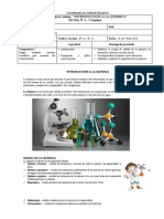 Ficha de Quimica NR 1 CT-Quimica (Introd A La Quimica)