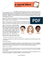 Doc 1 a Le Nouvel Eleve Lecture Suivie 4eme Primaire PDF
