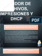 Servicios de Archivo, Impresion y DHCP