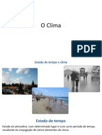 O Clima - 3º Teste