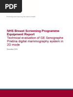 GE SenographePristinaTechnical 2D 2019