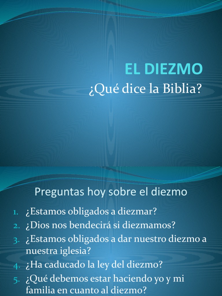 EldiezmoquedicelaBiblia PDF Diezmo Libro de Deuteronomio