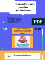 Recomendaciones para Los Conductores