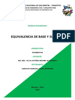 Informe Equivalencia - Pavimentos