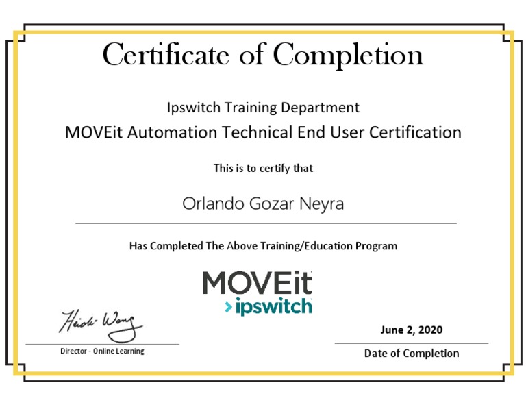 MOVEit Automation Technical End User Certification PDF