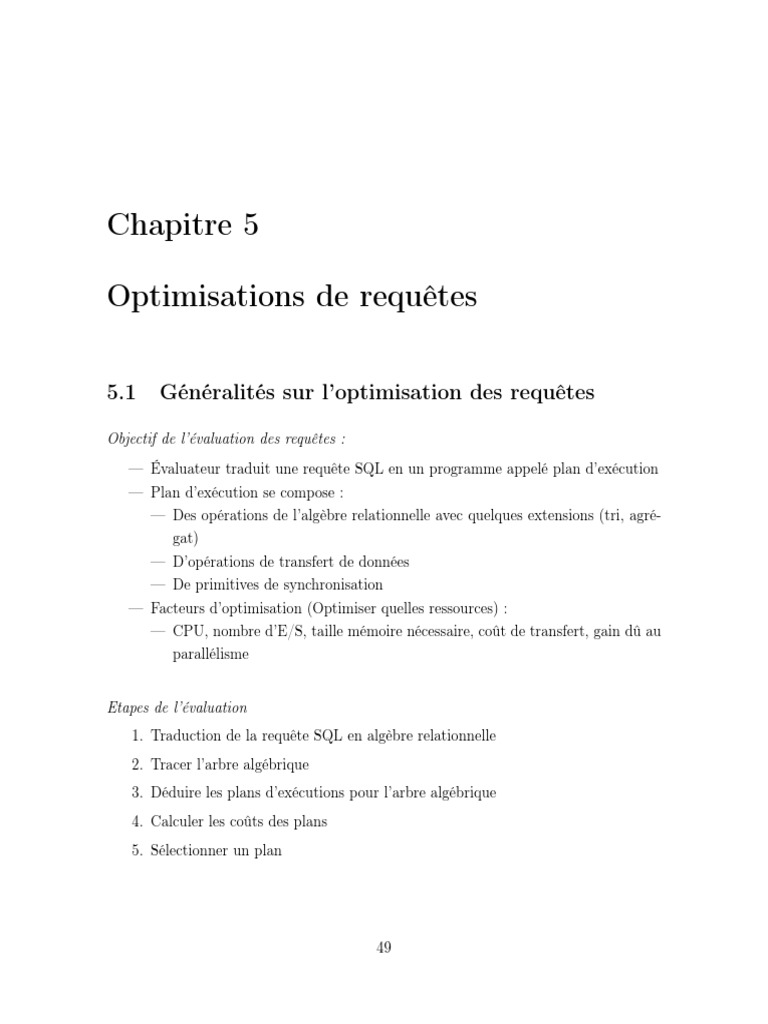 Chapitre 5 | PDF | SQL | Bases de données