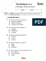 1° Medio - Worksheet 2 - Skill Practice