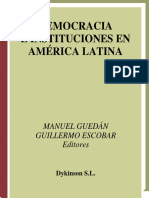 Guillermo Escobar - Manuel Guedán Menéndez - Democracia e Instituciones en América Latina (1999)