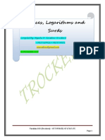 Indices, Logarithms and Surds Notes by Trockers