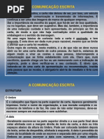 Comunicação Escrita - regras